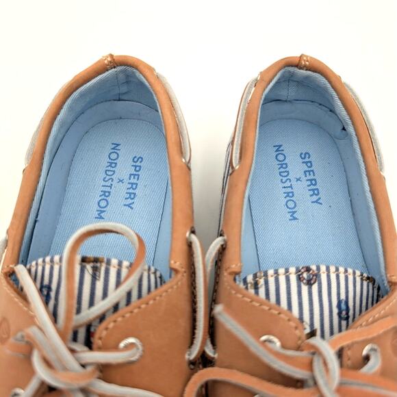 Sperry Authentic Original 2-Eye Boat Shoe Kids' Nautical Print Size US4M EU36 - Picture 8 of 11